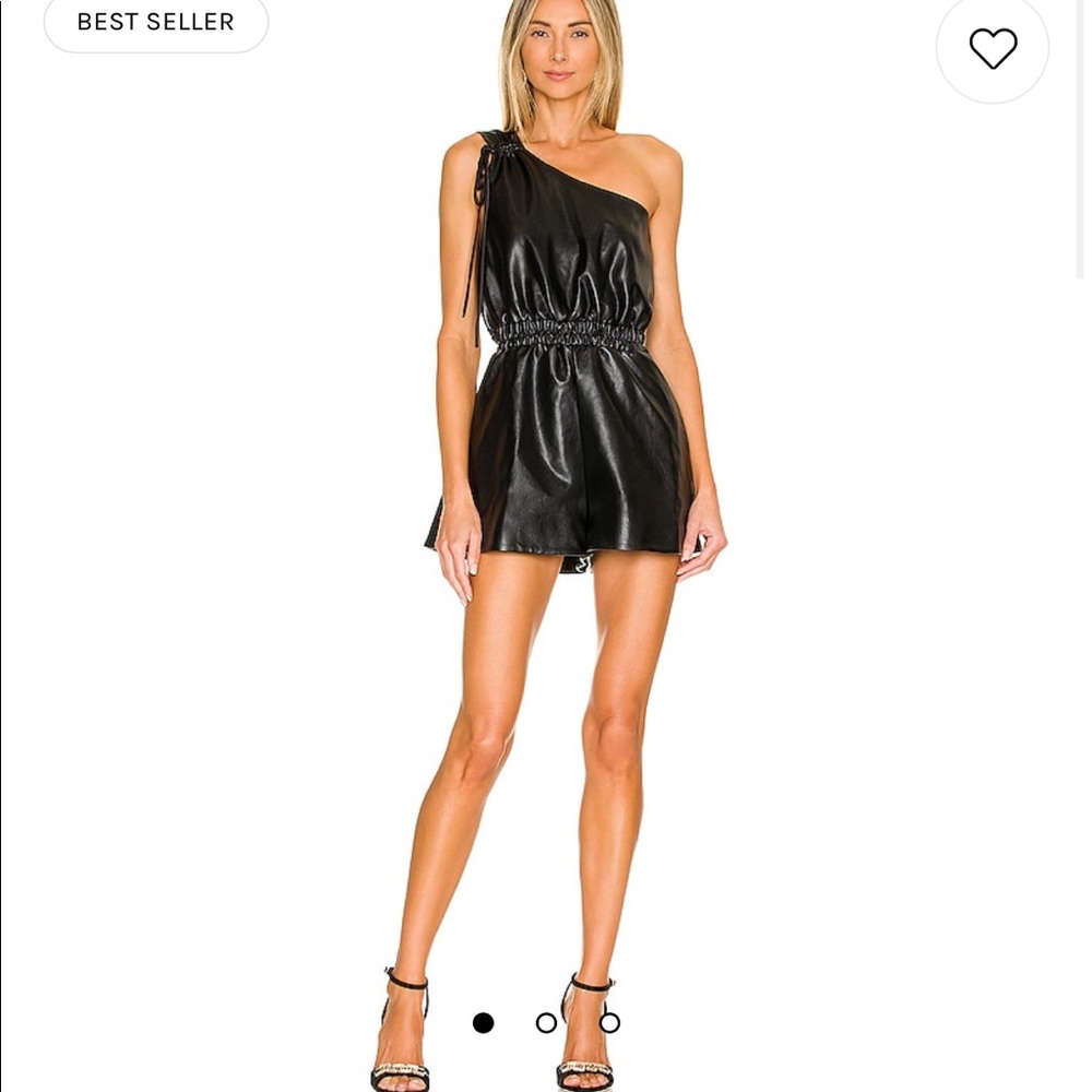 ⭐️NWT Lovers + Friends Tiana Faux Leather Romper⭐️